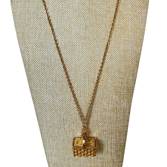 Vintage Basket Necklace - Picture 1 of 9